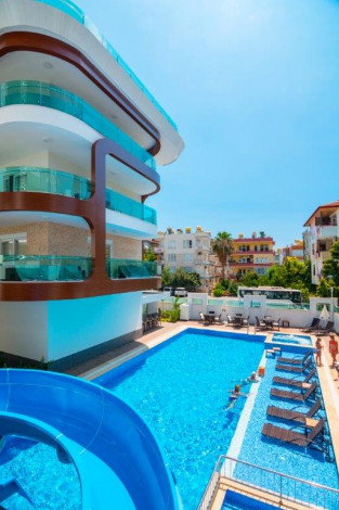 Полностью меблированная квартира 1+1 вблизи от моря в центре Аланьи, 65 м2 - Ракурс 11