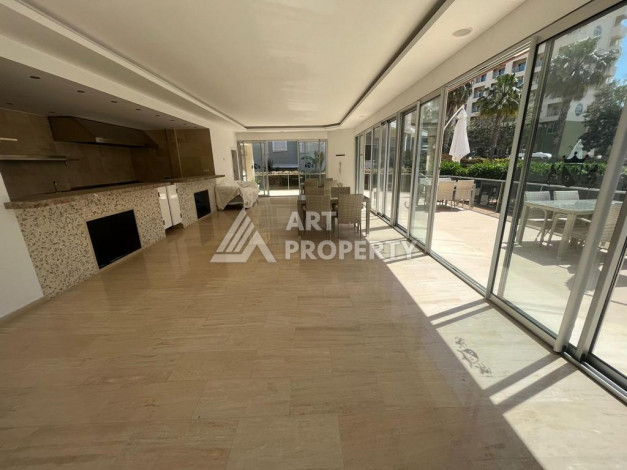 Дуплекс на берегу моря в районе Конаклы, 190м2, планировка 3+1 с садом - Ракурс 3