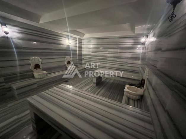 Дуплекс на берегу моря в районе Конаклы, 190м2, планировка 3+1 с садом - Ракурс 18