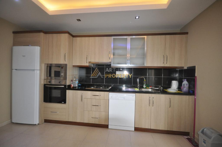 Трехкомнатная квартира в комплексе на берегу моря в районе Оба, 100  м2 - Ракурс 15