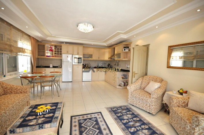 Меблированные трехкомнатная квартира недалеко от пляжа в райное Оба, 110 м2. - Ракурс 2