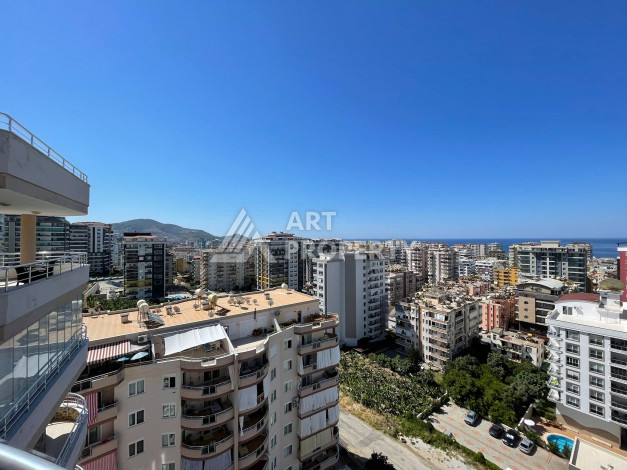 Двухуровневые апартаменты на высоком этаже планировки 4+1 в районе Махмутлар, 250м2 - Ракурс 12