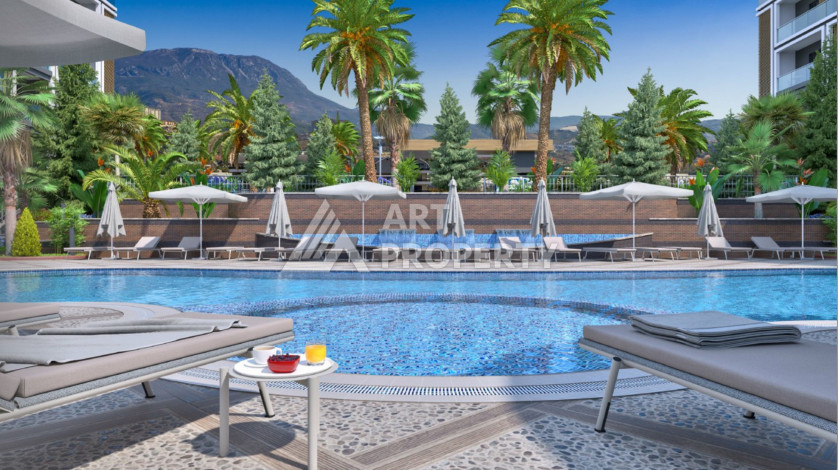 Апартаменты 1+1 с видом на горы и бассейн - Ракурс 17