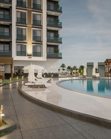 Проект в районе Авсаллар со знаменитым пляжем Инжекум - Ракурс 2