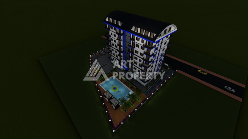 Инвестиционный проект на стадии строительства в районе Авсаллар - Ракурс 6