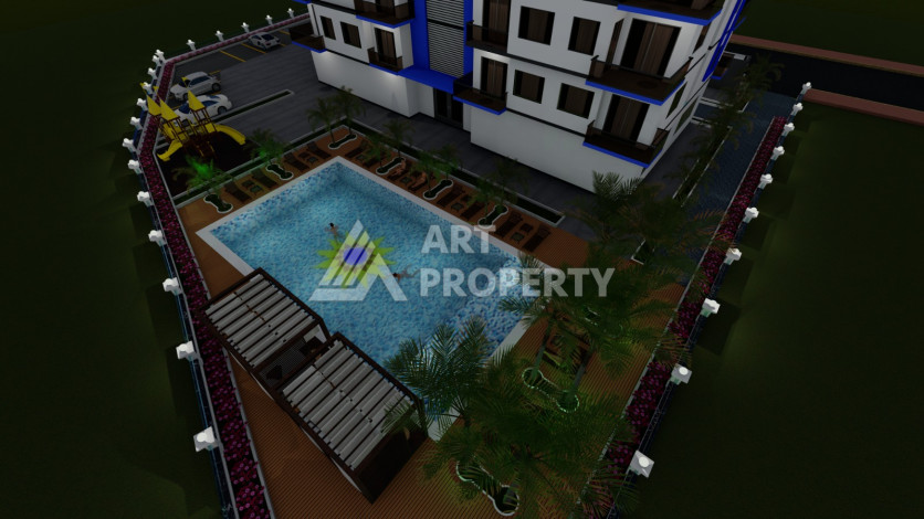 Инвестиционный проект на стадии строительства в районе Авсаллар - Ракурс 9