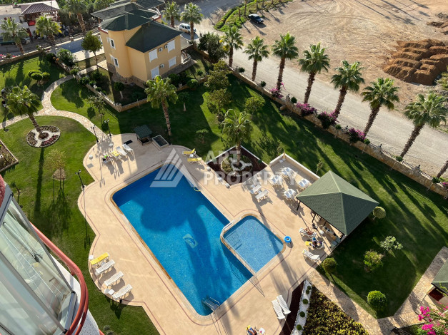 Апартаменты 2+1 в районе Махмутлар, с прекрасным видом на горы и море - Ракурс 16