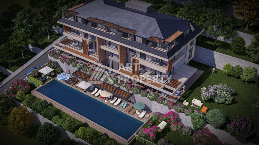 Жилой комплекс с просторными  планировками 2+1 и 3+1 в Алании - Ракурс 3