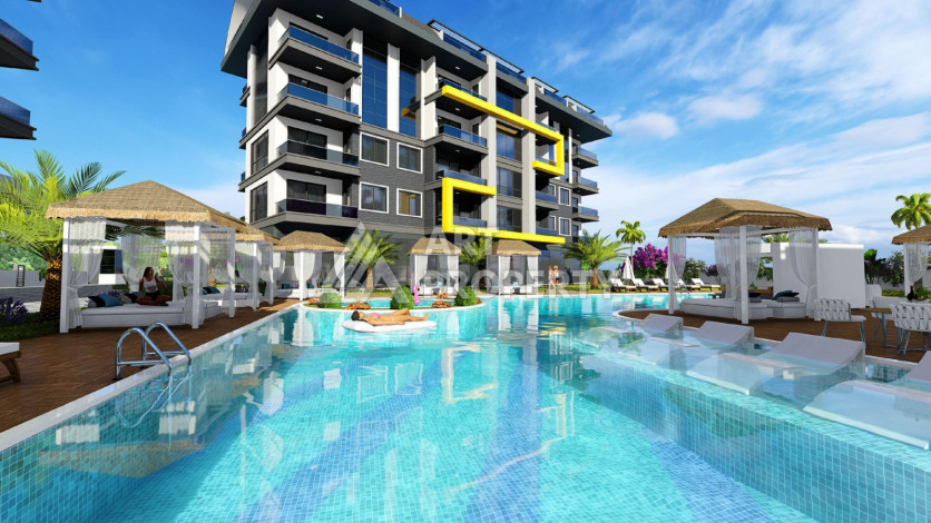 Проект на этапе строительства с беспроцентной рассрочкой в Оба - Ракурс 2