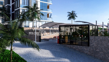 Апартаменты планировки 2+1, 100м2 с видом на море в комплексе уровня ультра люкс, район Каргыджак - Ракурс 35