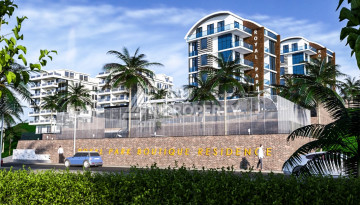 Апартаменты планировки 2+1, 100м2 с видом на море в комплексе уровня ультра люкс, район Каргыджак - Ракурс 44