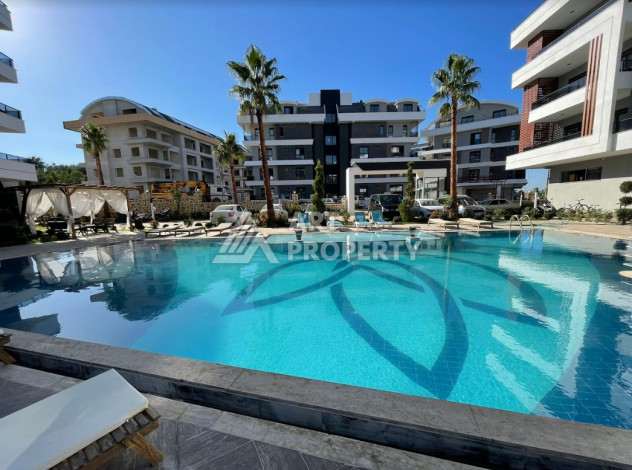 Квартира без мебели в новом шикарном комплексе в районе Оба, планировка1+1,65м2, - Ракурс 2