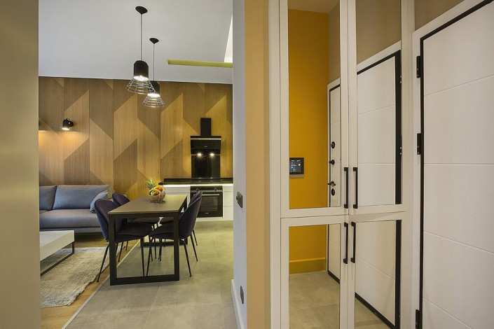 Новый комплекс с развитой инфраструктурой и различными планировками квартир всего в 350 м от знаменитого пляжа Клеопатры, 54-120 м2 - Ракурс 2