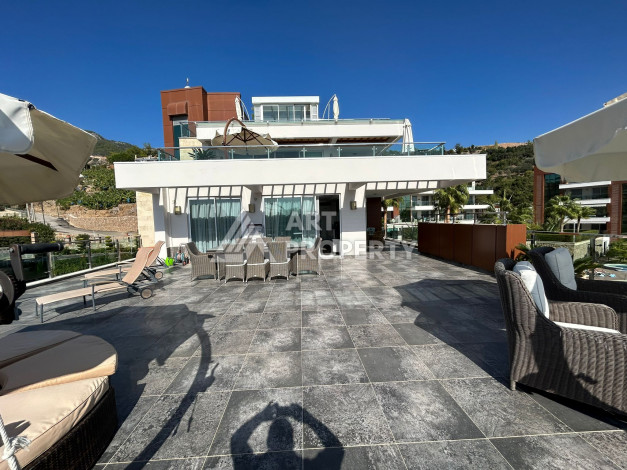 Апартаменты с шикарной террасой в районе Джикджилли, 250м2, планировка 2+1 - Ракурс 2