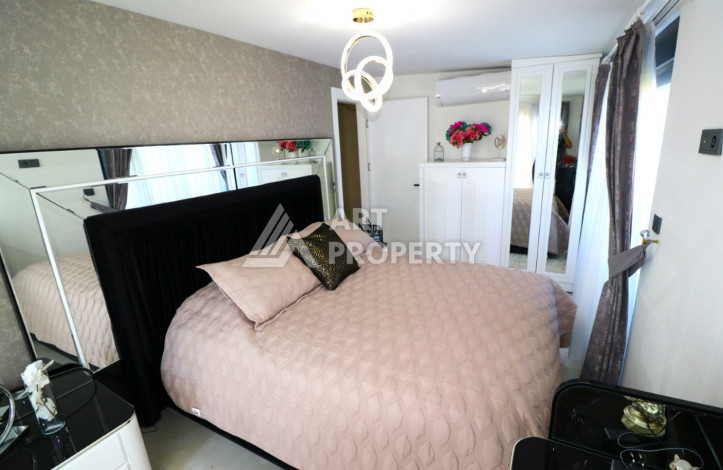 Дуплекс со стильным ремонтом и мебелью в районе Каргыджак, планировка 2+1, 115м2 - Ракурс 17