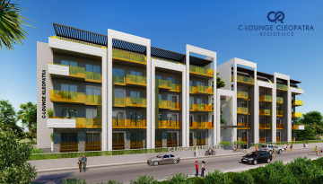 Новый комплекс с развитой инфраструктурой и различными планировками квартир всего в 350 м от знаменитого пляжа Клеопатры, 54-120 м2 - Ракурс 15