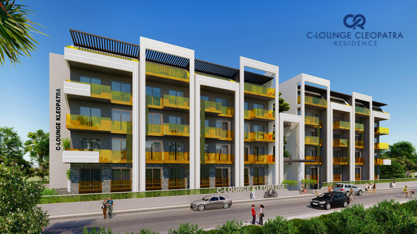 Новый комплекс с развитой инфраструктурой и различными планировками квартир всего в 350 м от знаменитого пляжа Клеопатры, 54-120 м2 - Ракурс 14