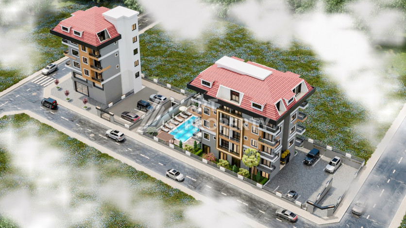 ID 2923 Новый проект на этапе строительства в районе Кестель, 58м-170м - Ракурс 5