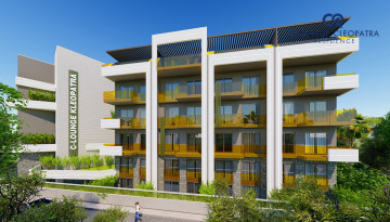 Новый комплекс с развитой инфраструктурой и различными планировками квартир всего в 350 м от знаменитого пляжа Клеопатры, 54-120 м2 - Ракурс 18