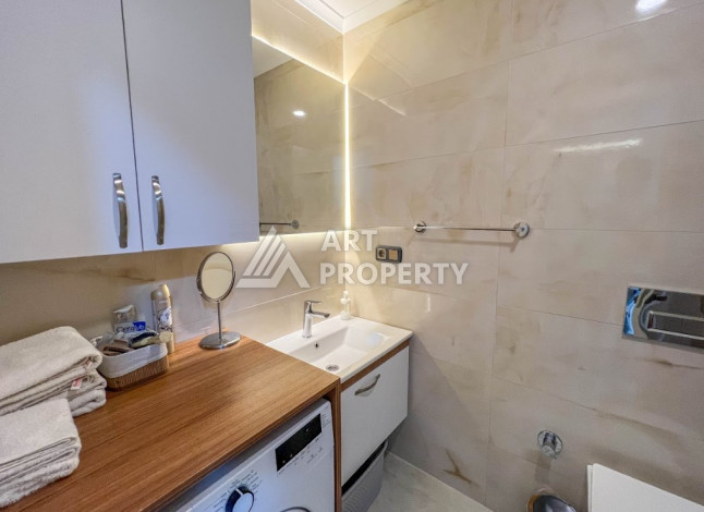 Апартаменты на первой береговой линии в великолепном комплексе в районе Махмутлар, 2+1, 90м2 - Ракурс 11