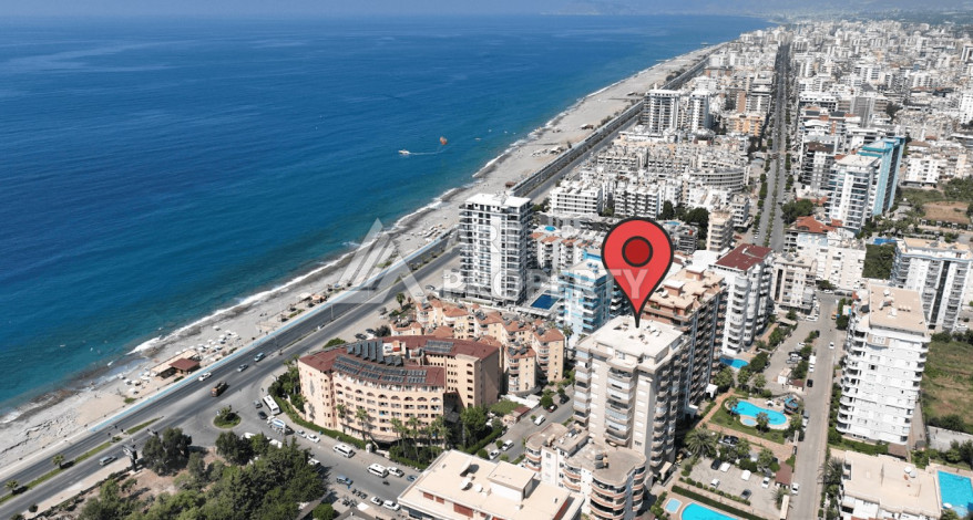 Апартаменты с мебелью в курортном районе Махмутлар планировки 2+1, 110м2 - Ракурс 28