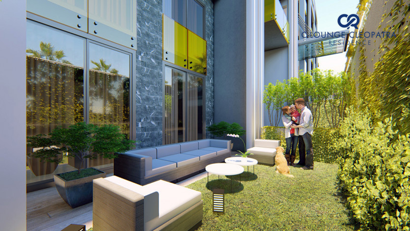 Новый комплекс с развитой инфраструктурой и различными планировками квартир всего в 350 м от знаменитого пляжа Клеопатры, 54-120 м2 - Ракурс 18
