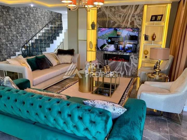 Новая вилла 4+1 с видами на море и горы в районе Каргыджак, 300 м2 - Ракурс 12