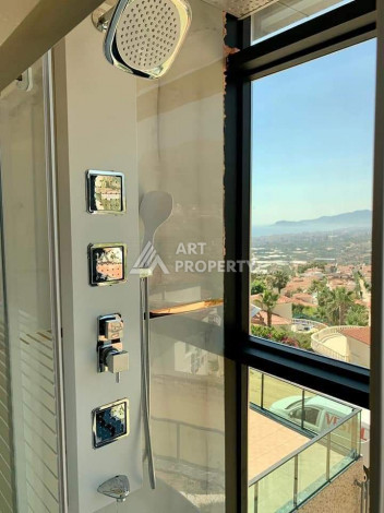 Новая вилла 4+1 с видами на море и горы в районе Каргыджак, 300 м2 - Ракурс 34