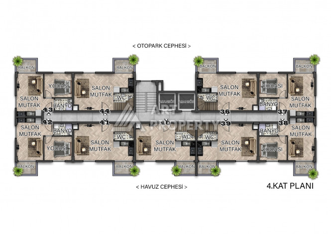 Новый проект на этапе строительства в Газипаша - Ракурс 6