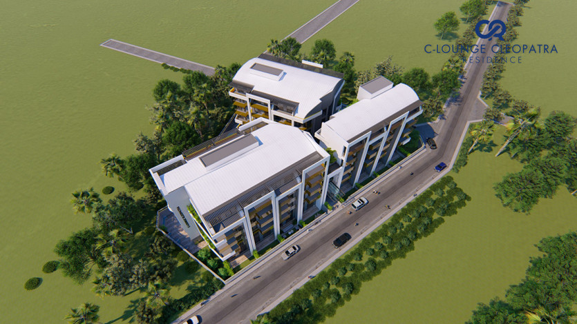 Новый комплекс с развитой инфраструктурой и различными планировками квартир всего в 350 м от знаменитого пляжа Клеопатры, 54-120 м2 - Ракурс 23