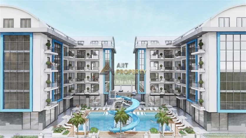 Инвестиционный проект на стадии котлована в районе Оба, Алания. - Ракурс 11