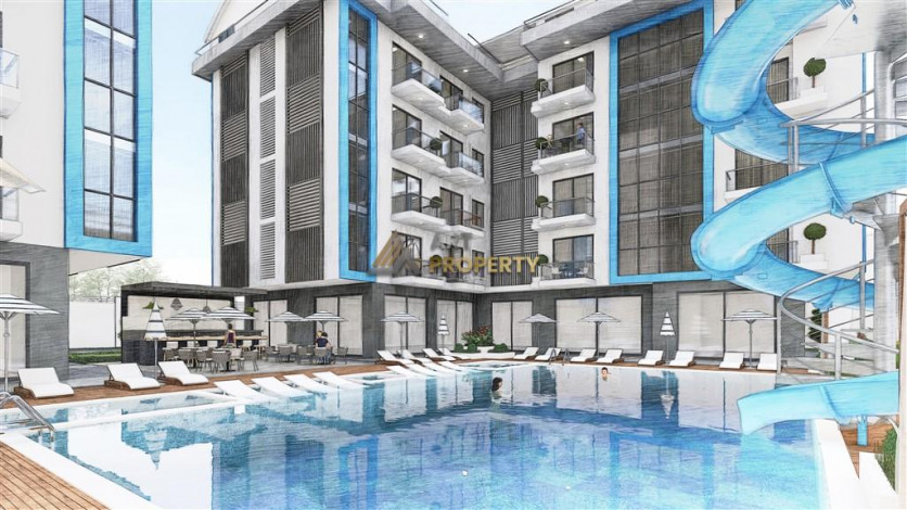 Инвестиционный проект на стадии котлована в районе Оба, Алания. - Ракурс 12