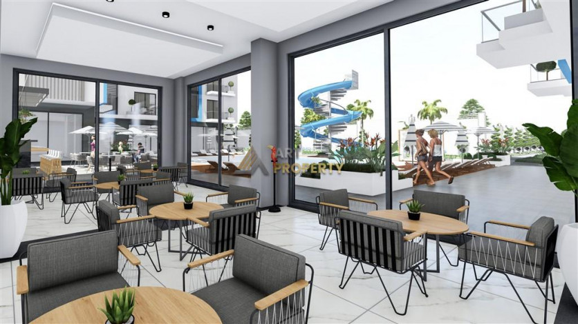 Инвестиционный проект на стадии котлована в районе Оба, Алания. - Ракурс 15