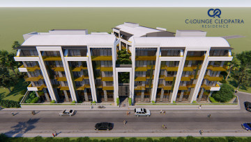 Новый комплекс с развитой инфраструктурой и различными планировками квартир всего в 350 м от знаменитого пляжа Клеопатры, 54-120 м2 - Ракурс 26