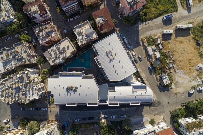 Новый комплекс с развитой инфраструктурой и различными планировками квартир всего в 350 м от знаменитого пляжа Клеопатры, 54-120 м2 - Ракурс 27