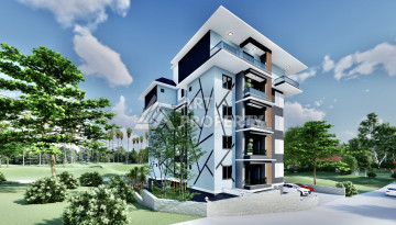 Новый инвестиционный проект с апартаментами 1+1 и 2+1 в районе Авсаллар - Ракурс 1