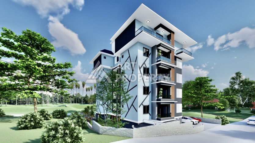 Новый инвестиционный проект с апартаментами 1+1 и 2+1 в районе Авсаллар - Ракурс 0