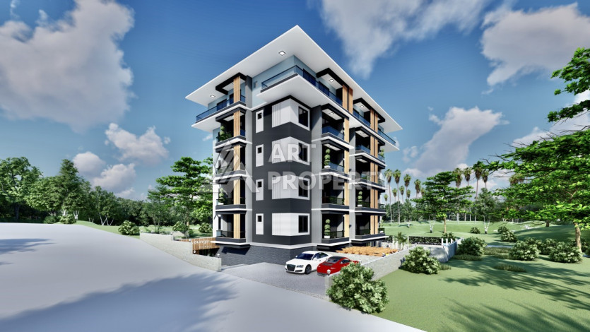 Новый инвестиционный проект с апартаментами 1+1 и 2+1 в районе Авсаллар - Ракурс 11