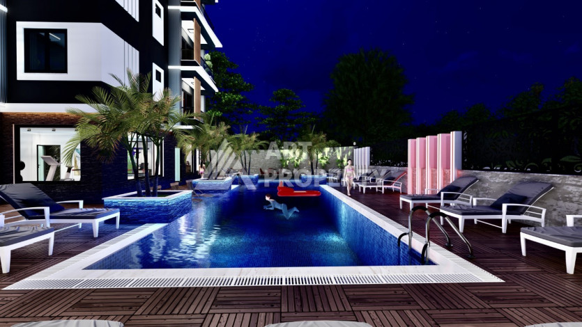 Новый инвестиционный проект с апартаментами 1+1 и 2+1 в районе Авсаллар - Ракурс 16