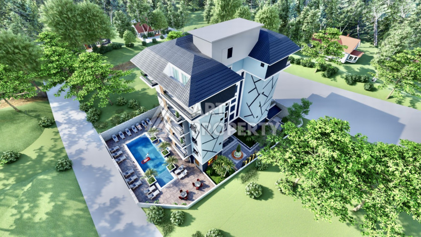 Новый инвестиционный проект с апартаментами 1+1 и 2+1 в районе Авсаллар - Ракурс 20