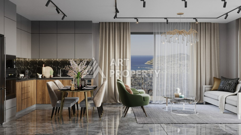 Элитный жилой комплекс в центре Аланьи, с видовыми апартаментами - Ракурс 11