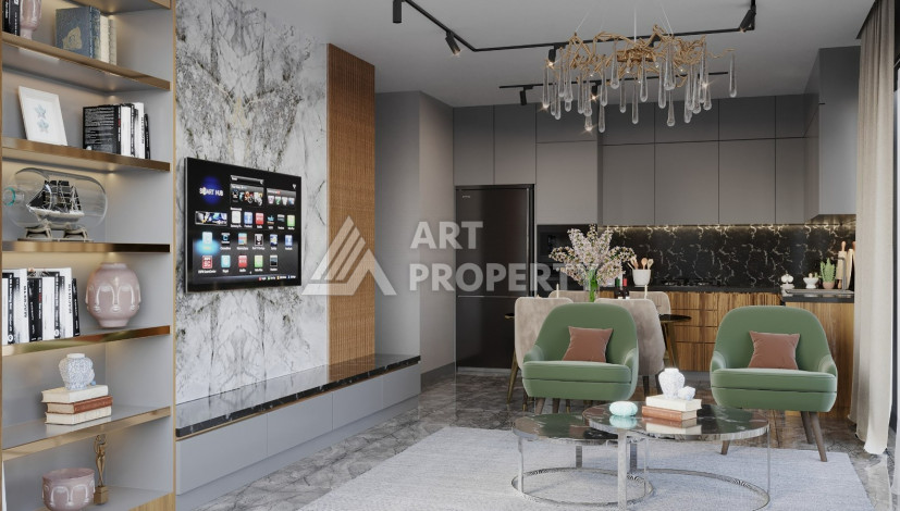 Элитный жилой комплекс в центре Аланьи, с видовыми апартаментами - Ракурс 12