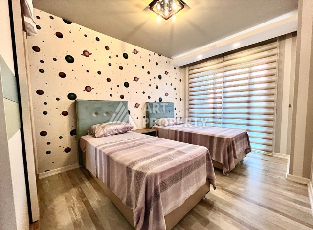 Меблированные апартаменты на высоком этаже в жилом комплексе с хорошей инфраструктурой, 120м2, 2+1 - Ракурс 14