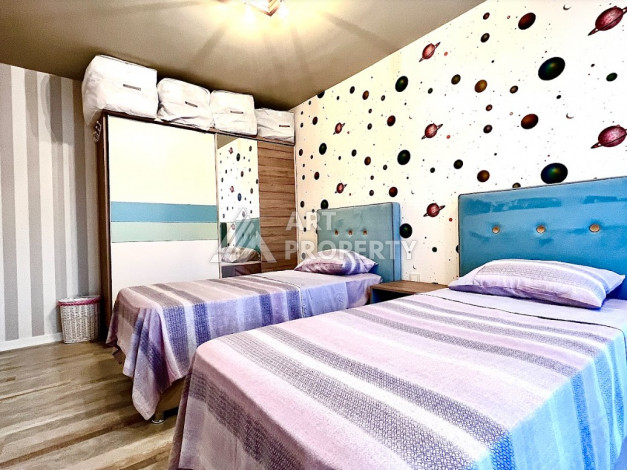 Меблированные апартаменты на высоком этаже в жилом комплексе с хорошей инфраструктурой, 120м2, 2+1 - Ракурс 16