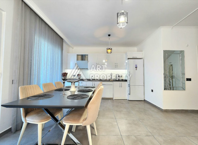 Дуплекс в современном стиле планировки 2+1 в районе Махмутлар, 120м2 - Ракурс 12