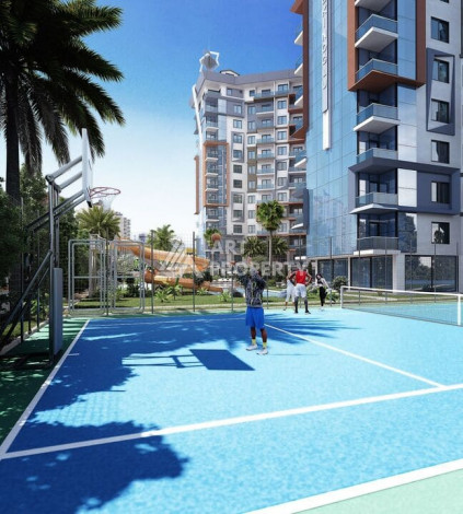 Апартаменты в шикарном жилом комплексе в районе Махмутлар, 60м2, 1+1 - Ракурс 2