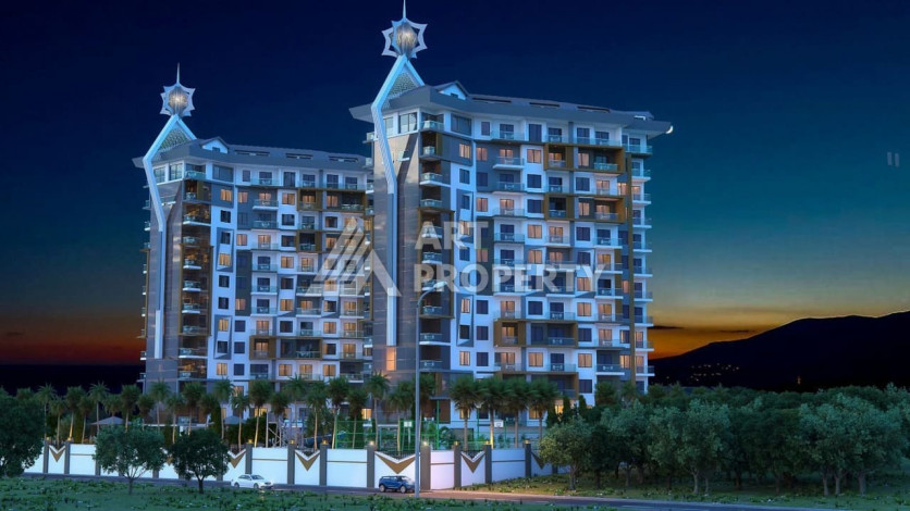 Апартаменты в шикарном жилом комплексе в районе Махмутлар, 60м2, 1+1 - Ракурс 8