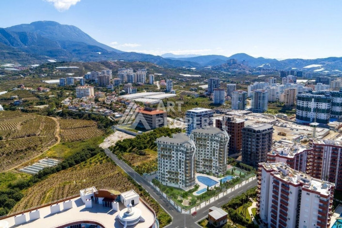 Апартаменты в шикарном жилом комплексе в районе Махмутлар, 60м2, 1+1 - Ракурс 10