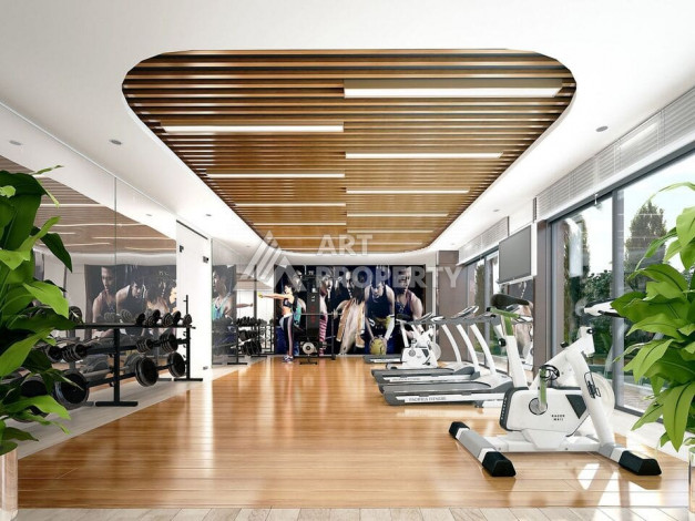 Апартаменты в шикарном жилом комплексе в районе Махмутлар, 60м2, 1+1 - Ракурс 19