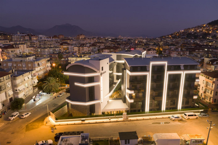 Новый комплекс с развитой инфраструктурой и различными планировками квартир всего в 350 м от знаменитого пляжа Клеопатры, 54-120 м2 - Ракурс 32